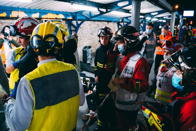 Paramedics Paramedics on site